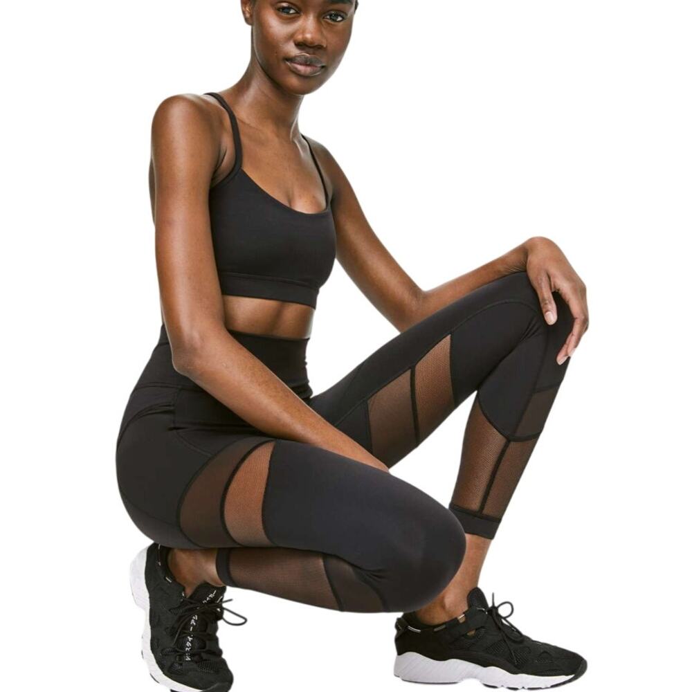 Beyond Yoga Soleil Limited Edition Bronze Shimmer High Waist Mesh Leggings